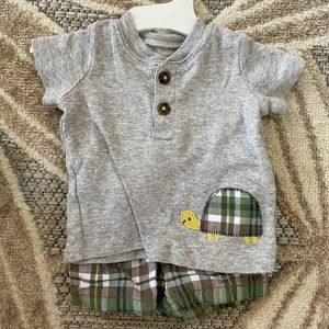 Brand new Carter’s boy shirt and shorts